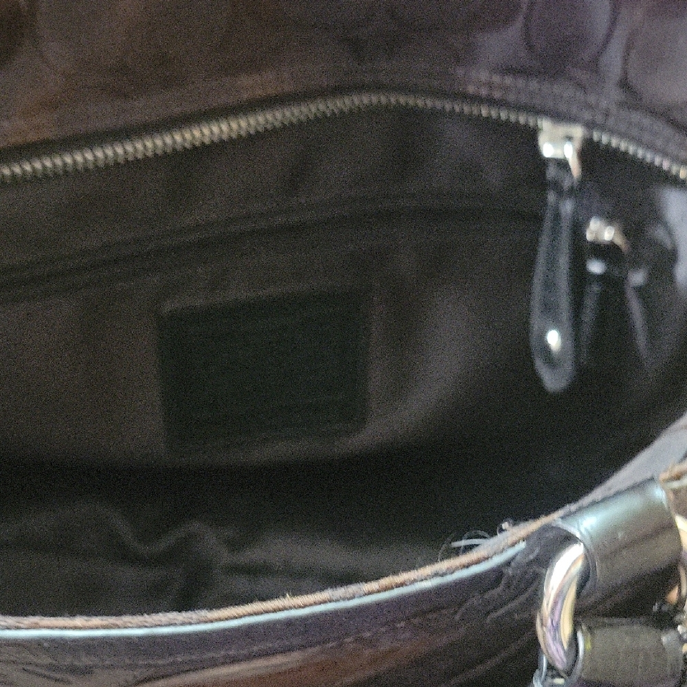 Coach Circle Patchwork East West Shoulder Bag - Picture 6 of 10